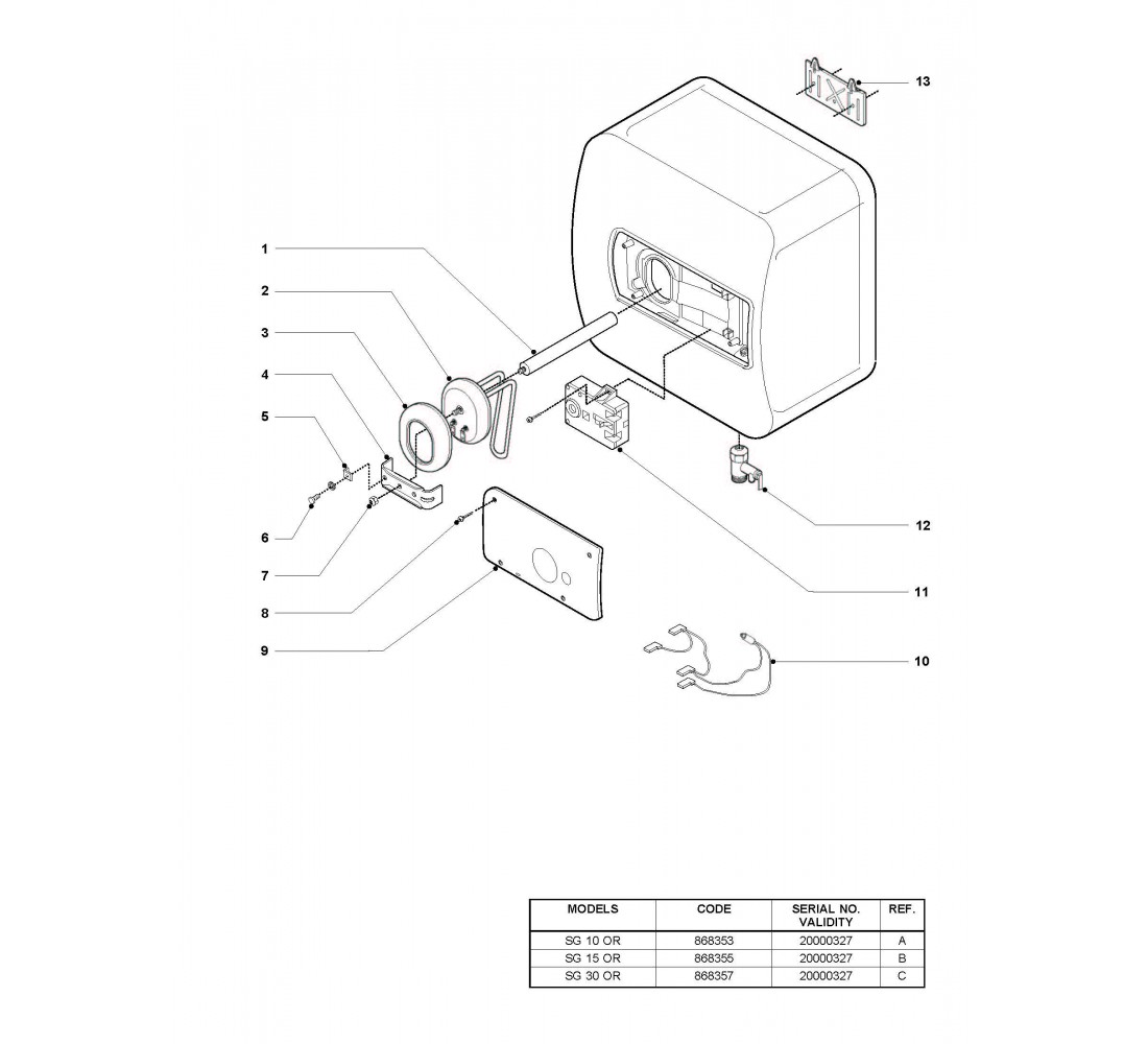 ARISTON SG 10, 15, 30 OR